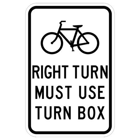 Sign Solutions Usa 18 in Height, 12 in Width, Aluminum, Vertical Rectangle DUS08DWT1218R9-23aR